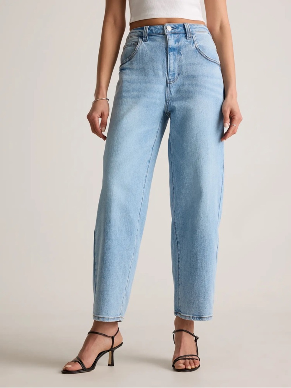 Quince Bella Stretch Barrel Jeans